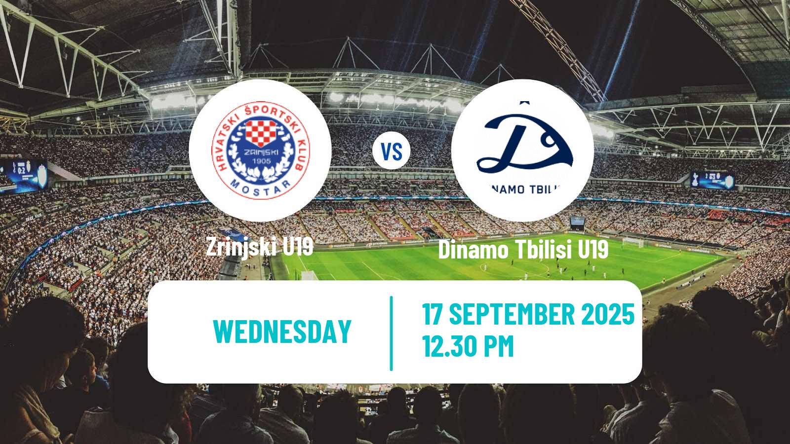 Soccer UEFA Youth League Zrinjski U19 - Dinamo Tbilisi U19