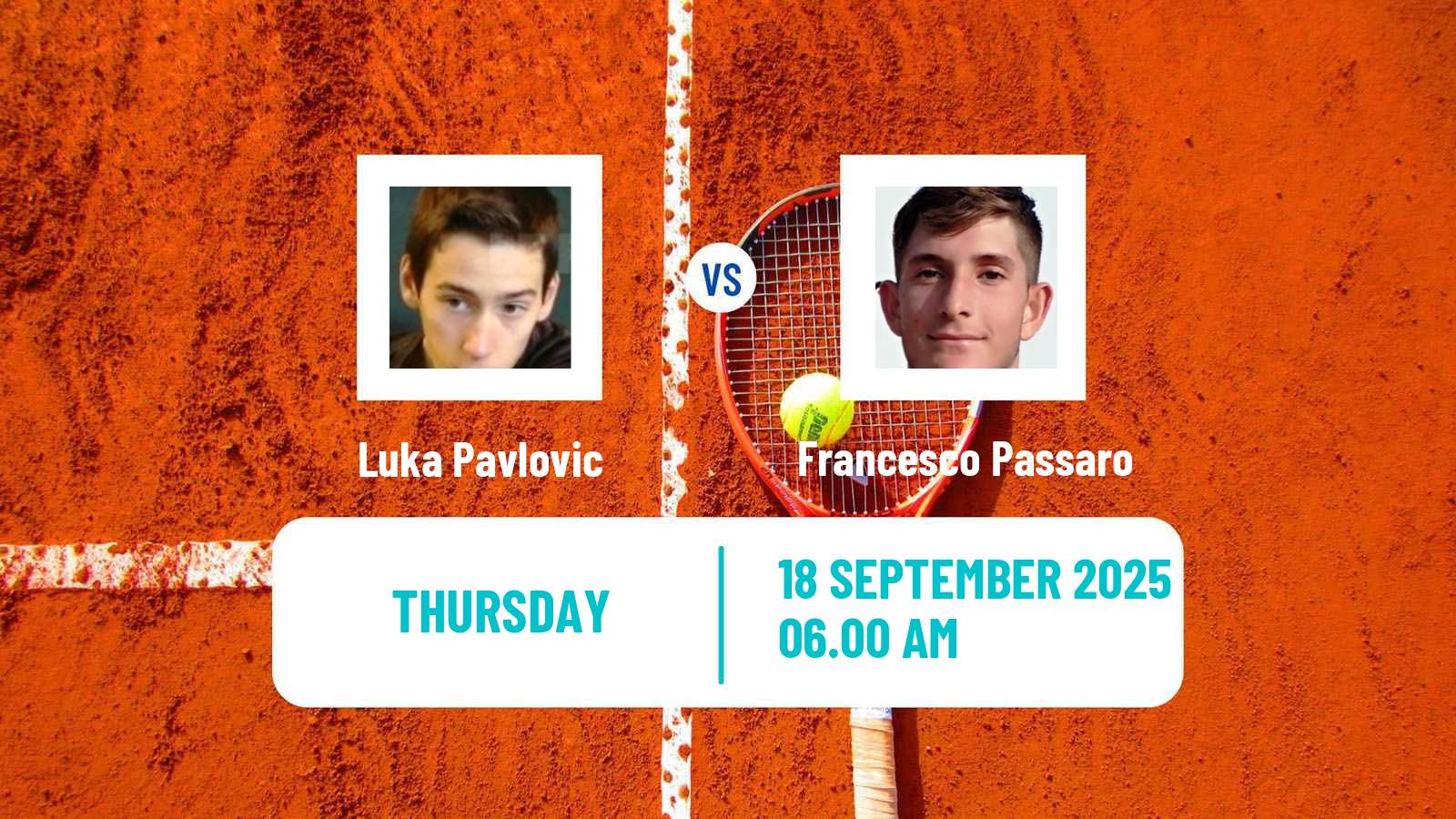 Tennis Bad Waltersdorf Challenger Men Luka Pavlovic - Francesco Passaro