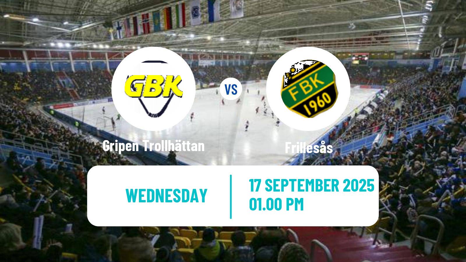 Bandy Svenska Cupen Bandy Gripen Trollhättan - Frillesås