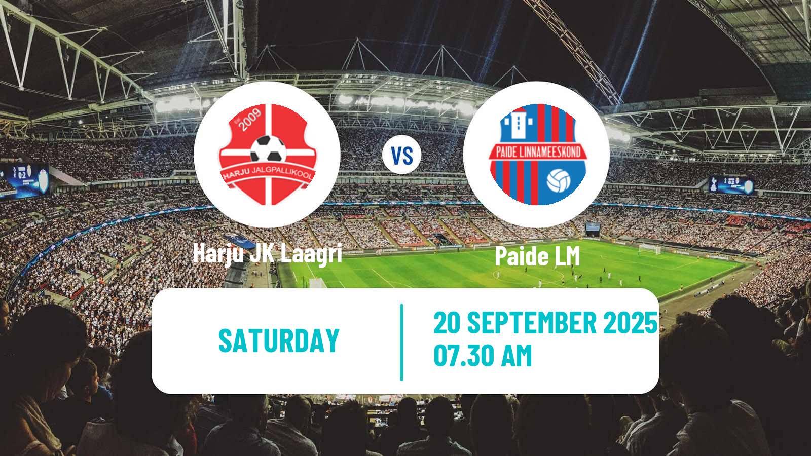 Soccer Estonian Meistriliiga Harju JK Laagri - Paide LM
