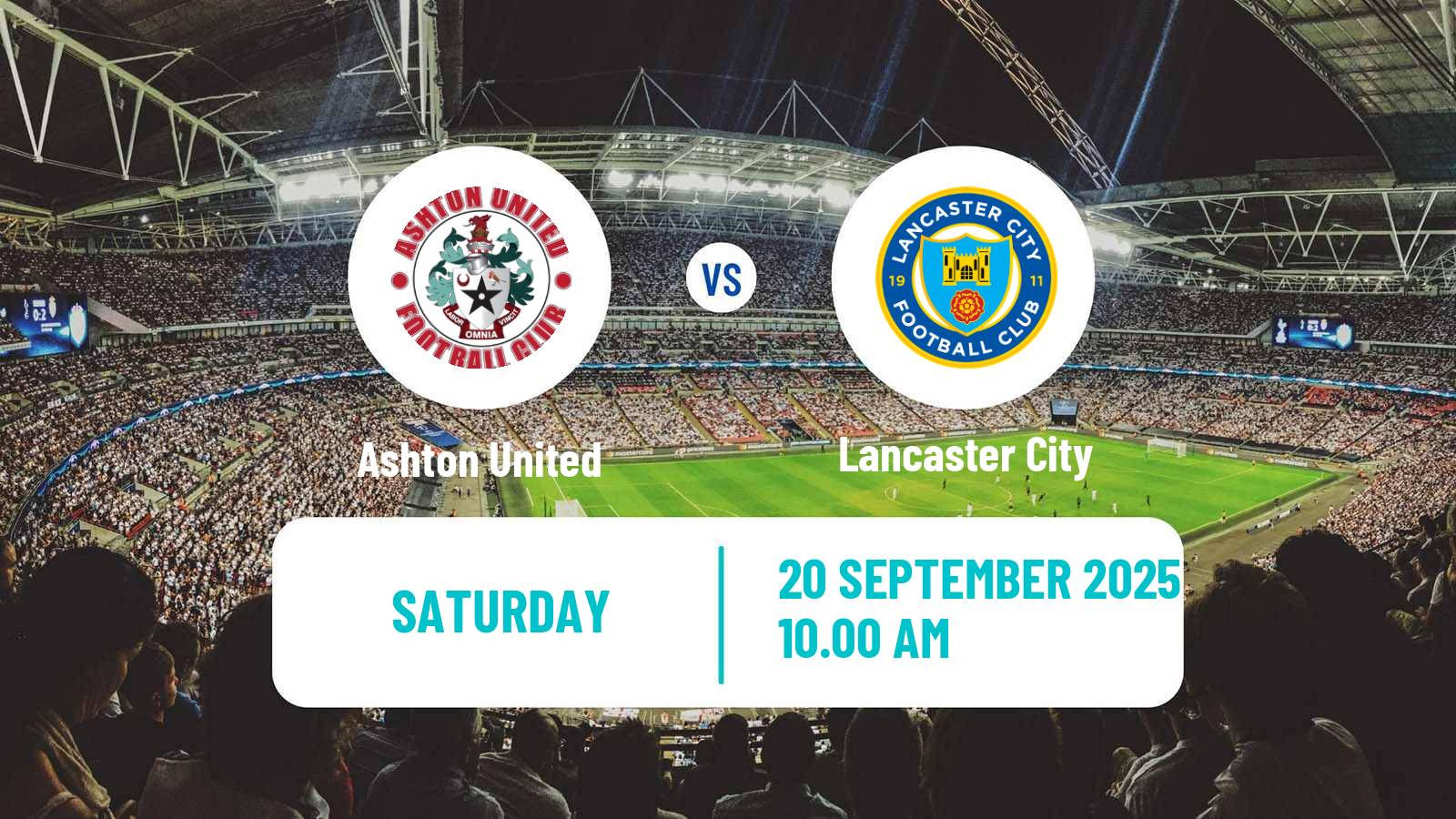 Soccer English NPL Premier Division Ashton United - Lancaster City
