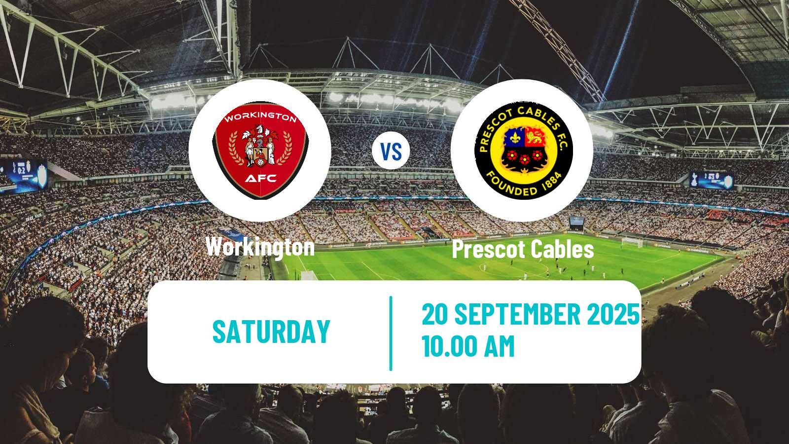 Soccer English NPL Premier Division Workington - Prescot Cables