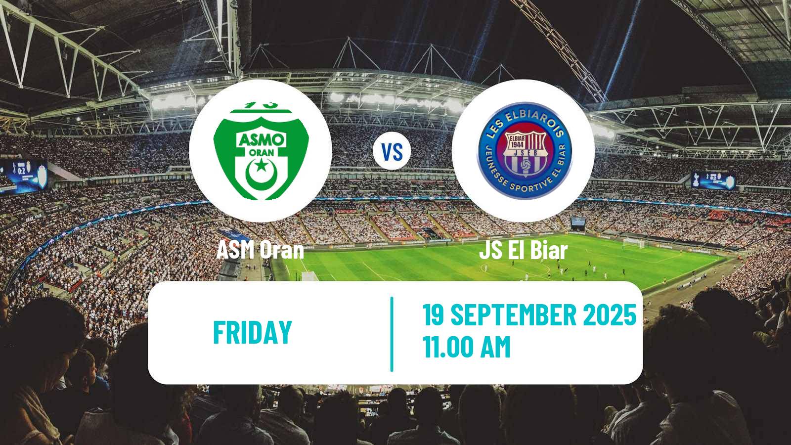 Soccer Algerian Ligue 2 ASM Oran - El Biar