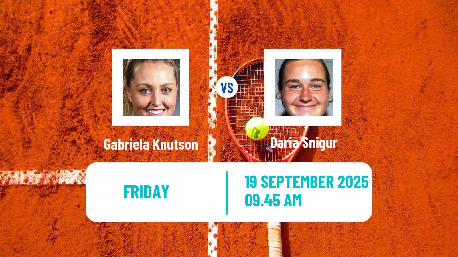 Tennis Caldas Da Rainha Challenger Women Gabriela Knutson - Daria Snigur