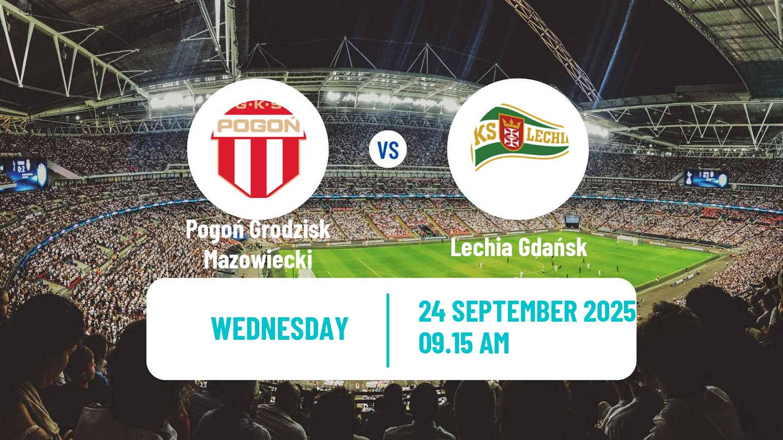 Soccer Polish Cup Pogoń Grodzisk Mazowiecki - Lechia Gdańsk