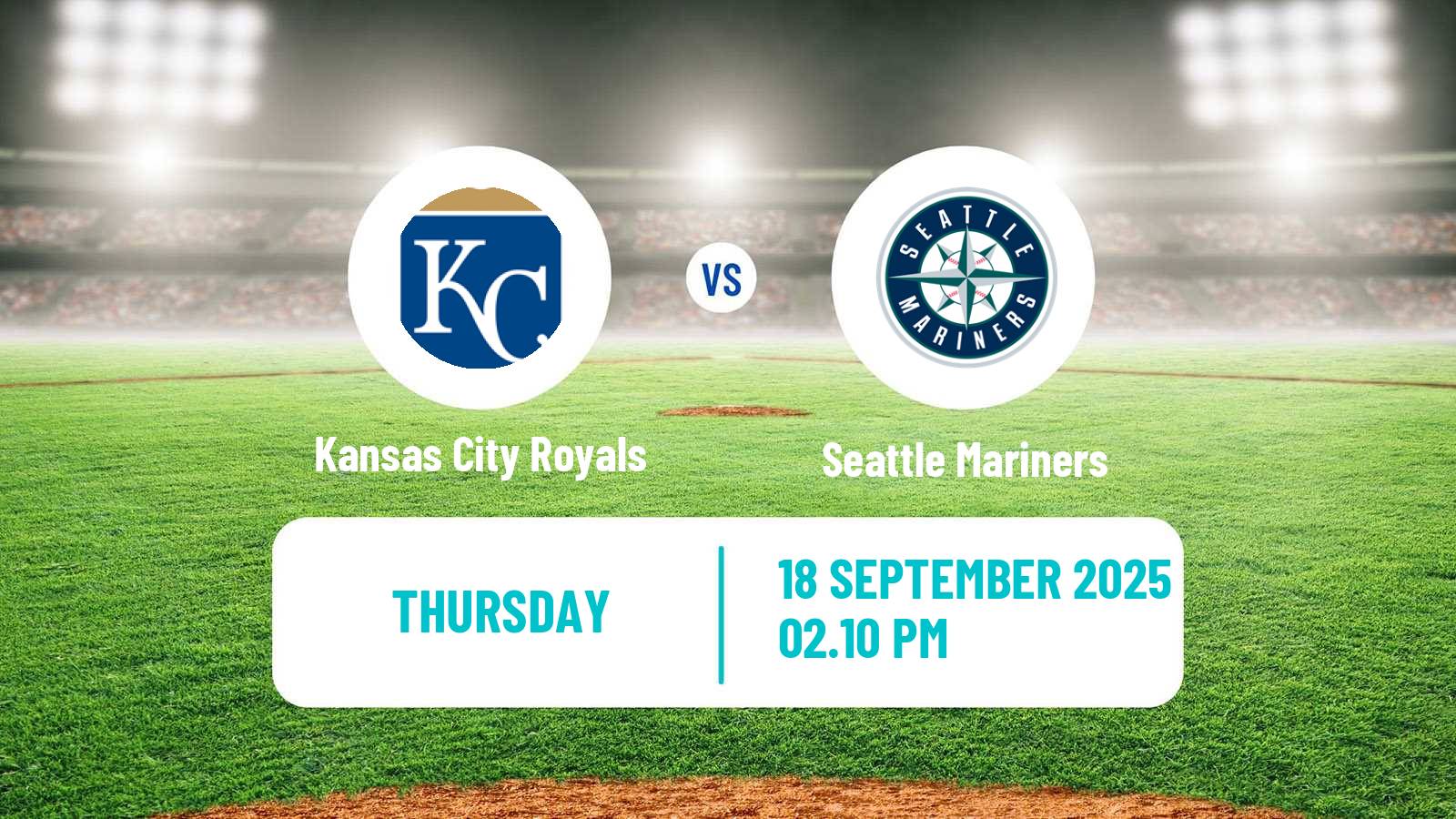 Baseball MLB Kansas City Royals - Seattle Mariners