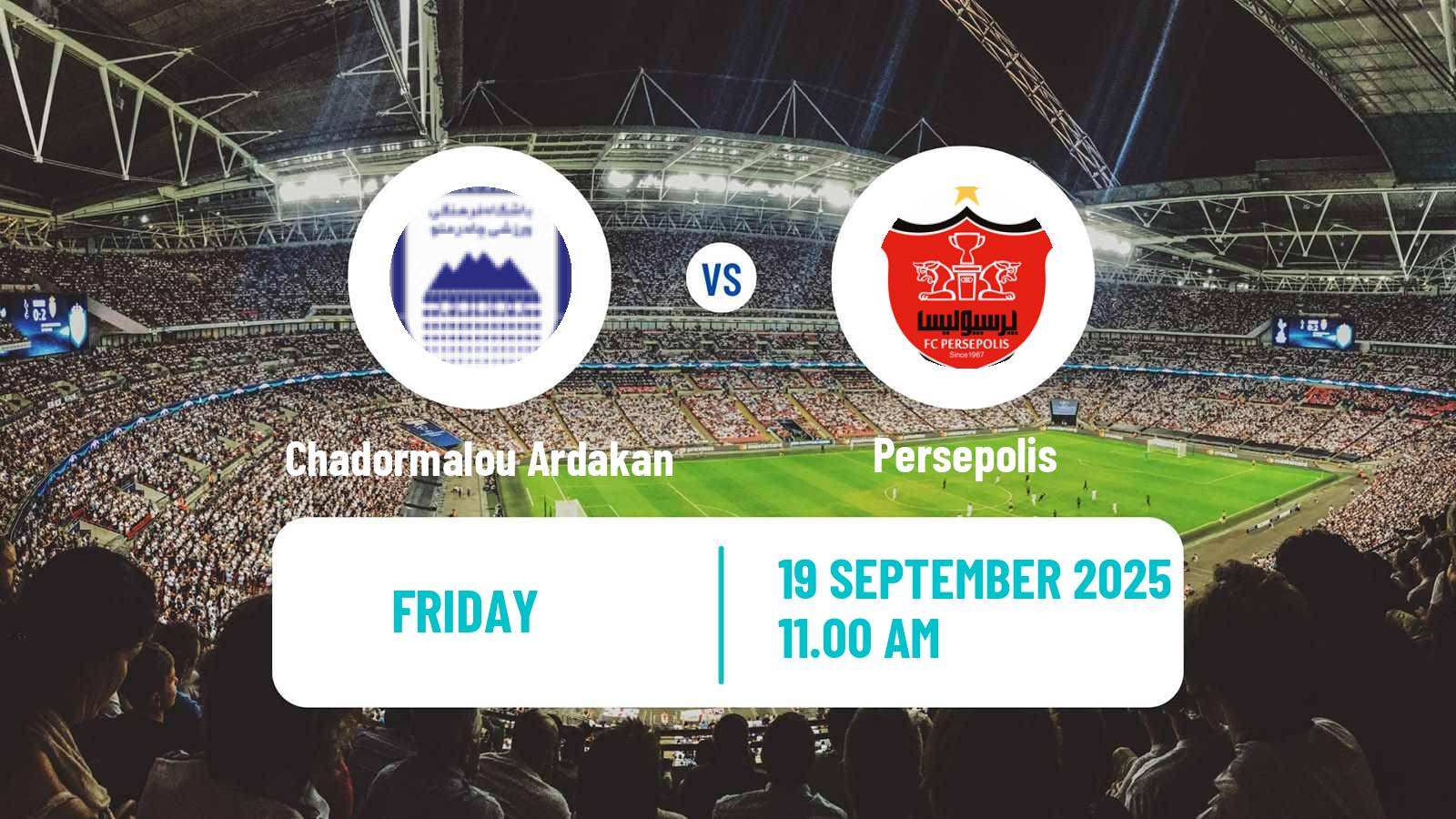 Soccer Iran Pro League Chadormalou Ardakan - Persepolis