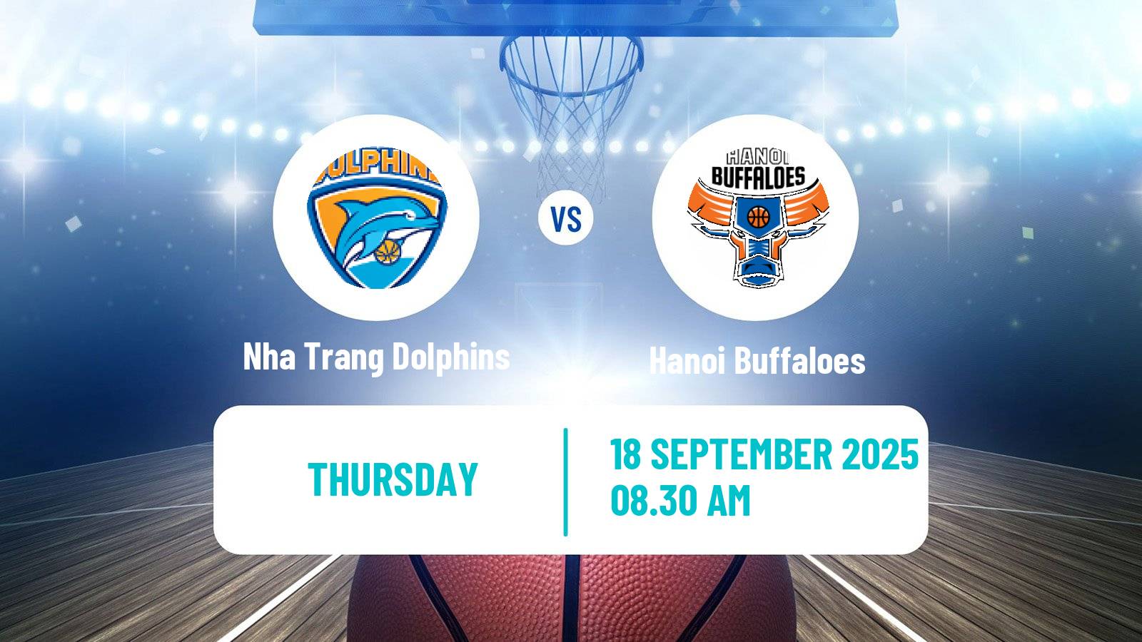 Basketball Vietnamese VBA Nha Trang Dolphins - Hanoi Buffaloes