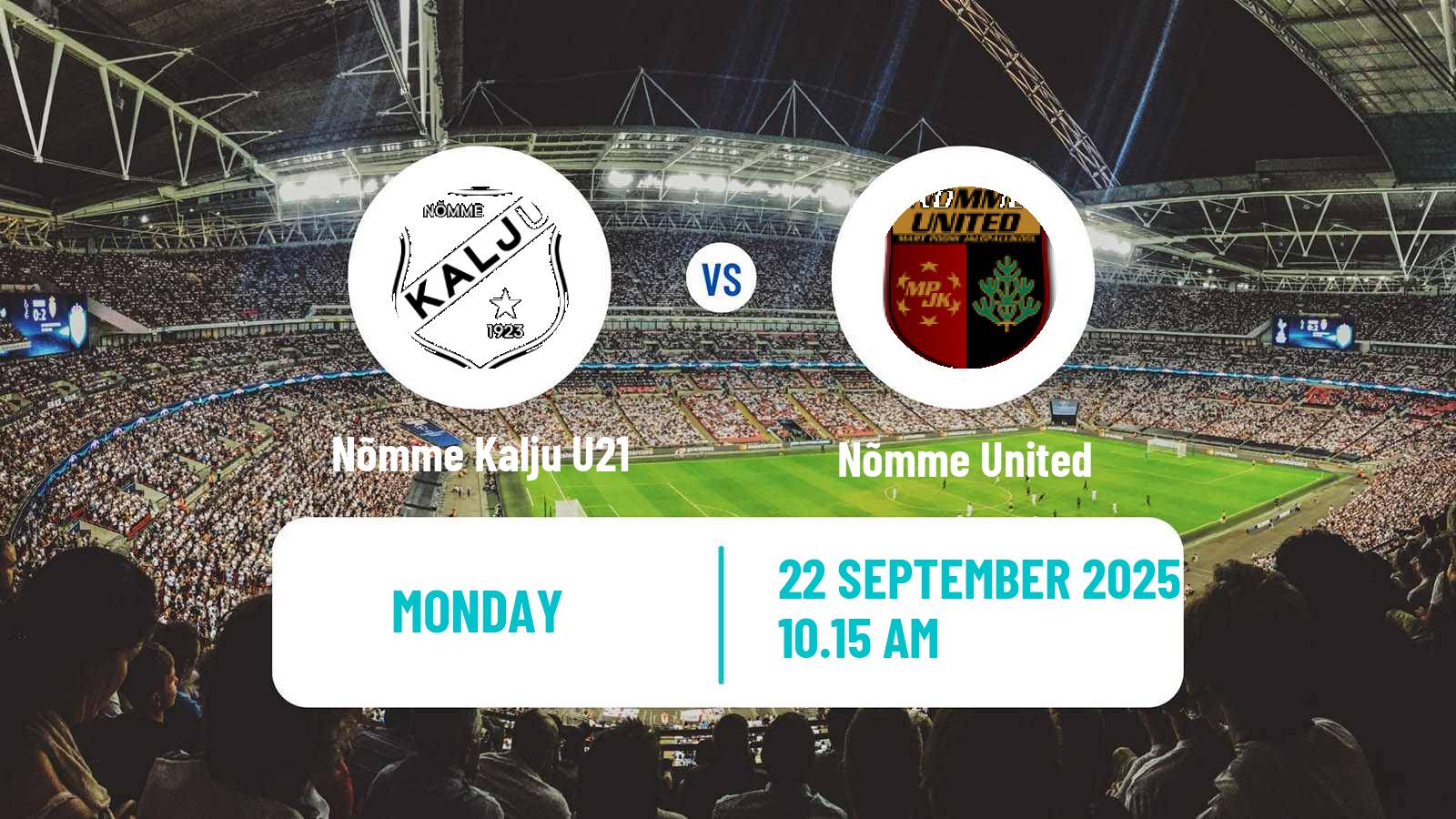 Soccer Estonian Esiliiga Nõmme Kalju U21 - Nõmme United