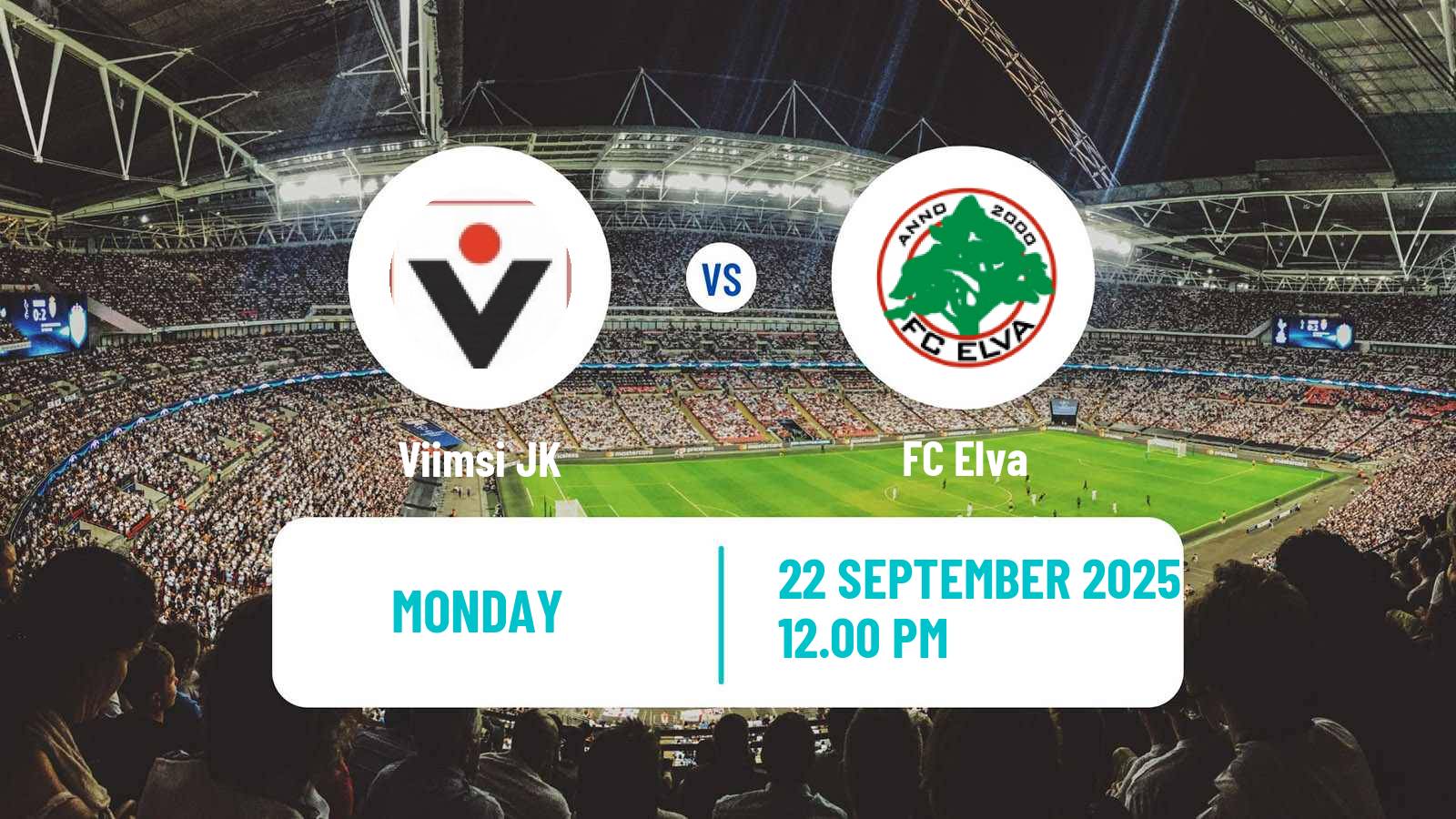 Soccer Estonian Esiliiga Viimsi JK - Elva