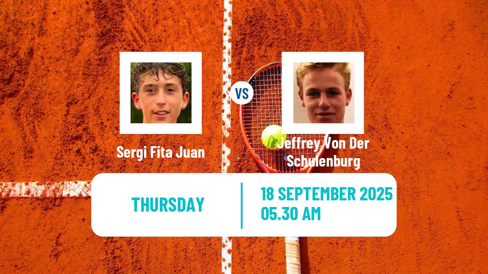 Tennis ITF M15 Melilla Men Sergi Fita Juan - Jeffrey Von Der Schulenburg