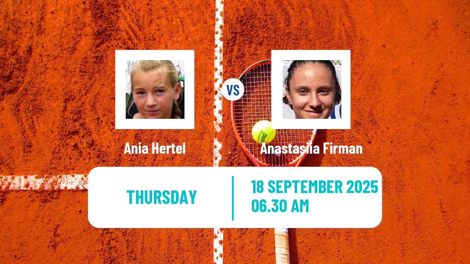 Tennis ITF W15 Nogent Sur Marne Women Ania Hertel - Anastasiia Firman