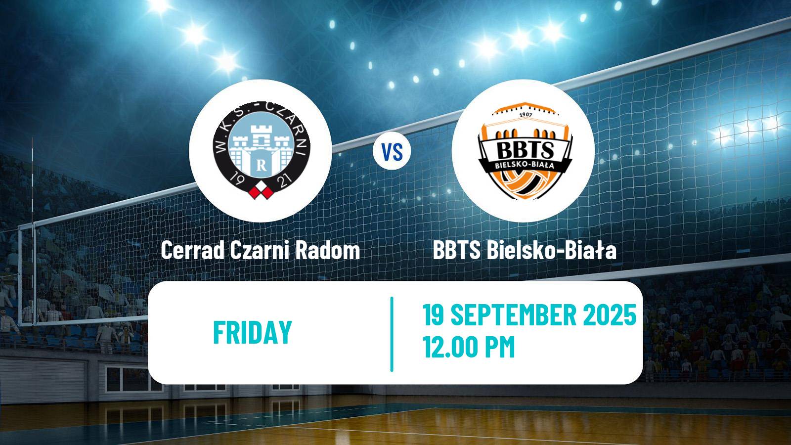 Volleyball Polish I Liga Volleyball Cerrad Czarni Radom - BBTS Bielsko-Biała