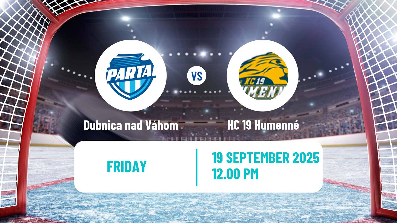 Hockey Slovak 1 Liga Hockey Dubnica nad Váhom - HC 19 Humenné