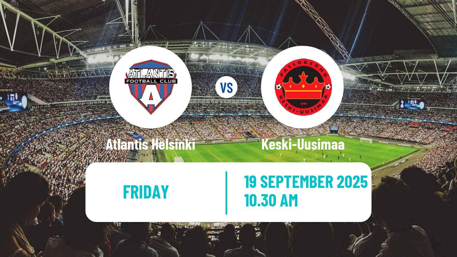 Soccer Finnish Ykkonen Atlantis Helsinki - Keski-Uusimaa