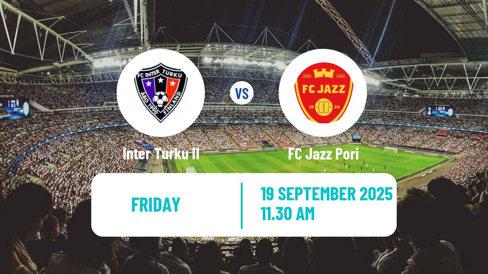 Soccer Finnish Ykkonen Inter Turku II - Jazz Pori