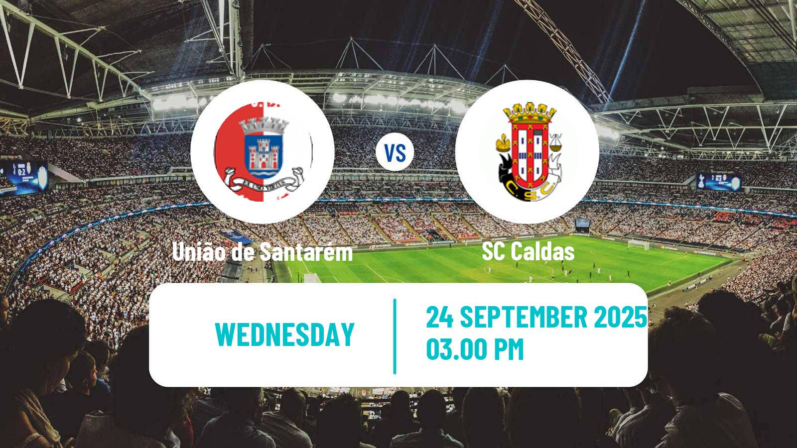 Soccer Portuguese Liga 3 União de Santarém - Caldas