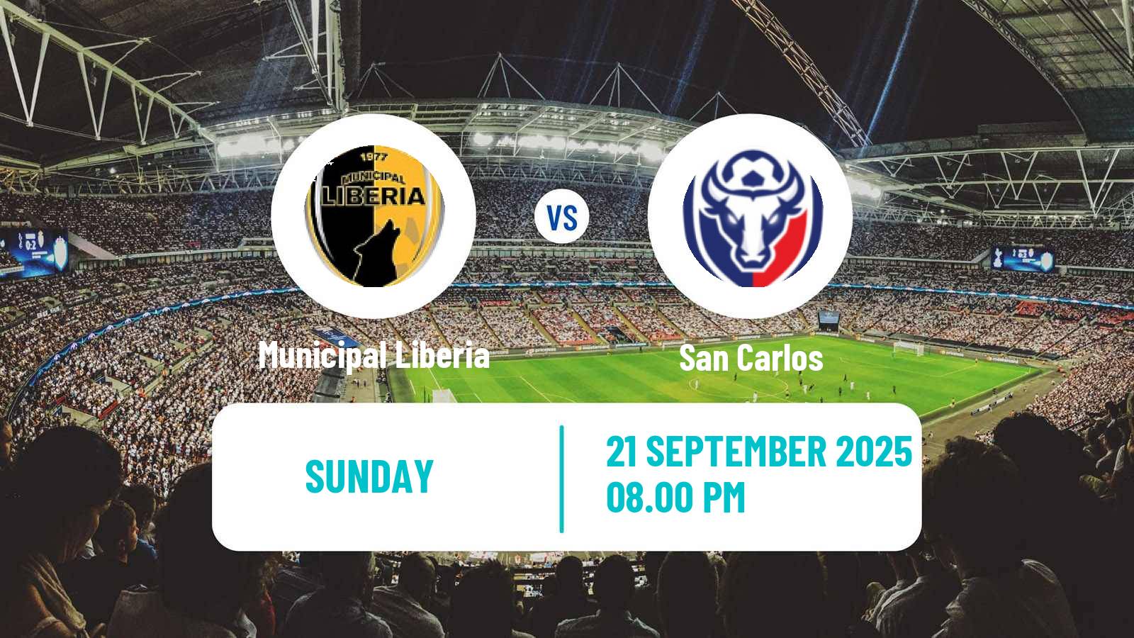Soccer Costa Rican Primera Division Municipal Liberia - San Carlos