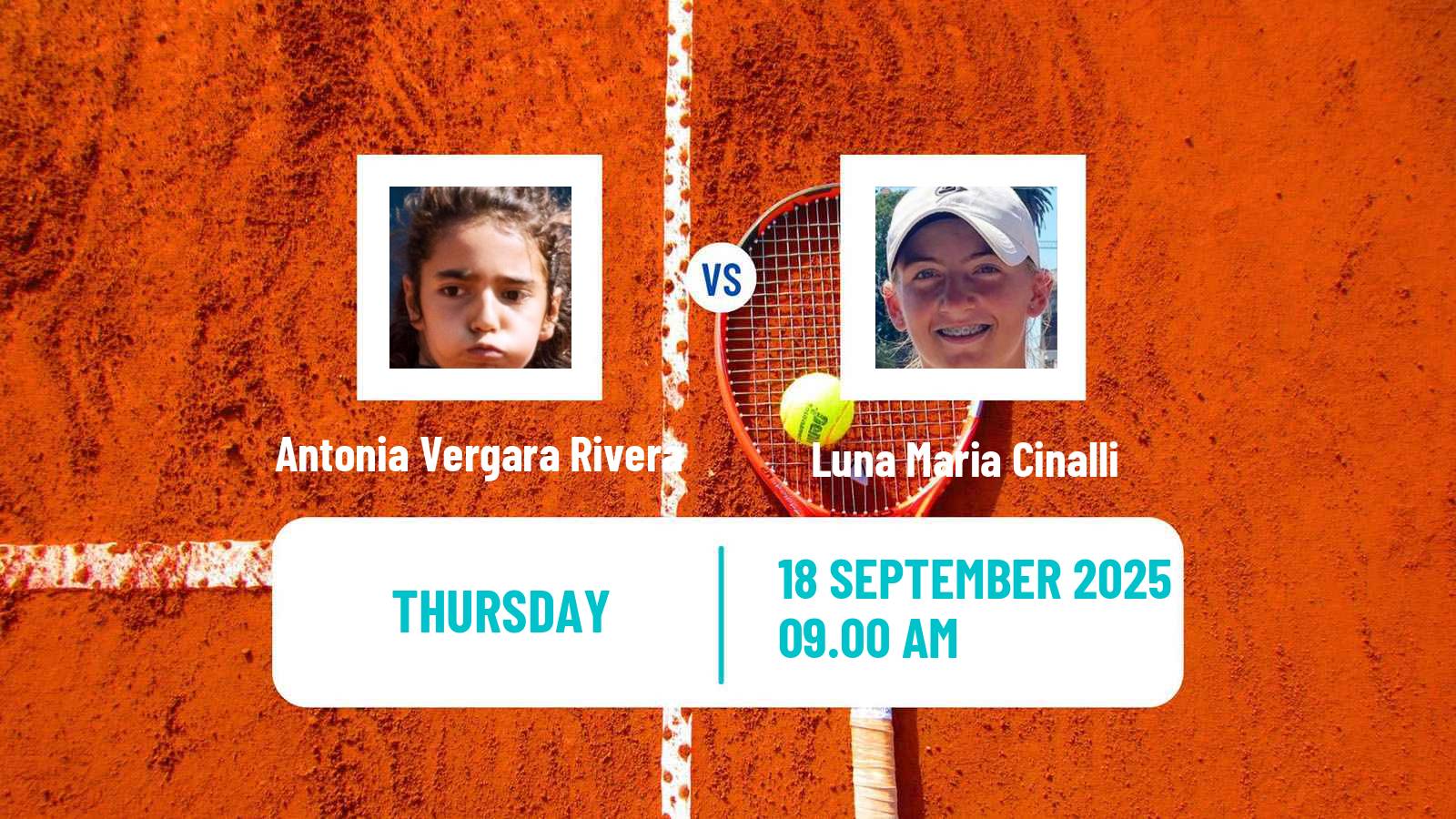 Tennis ITF W15 Lujan Women Antonia Vergara Rivera - Luna Maria Cinalli