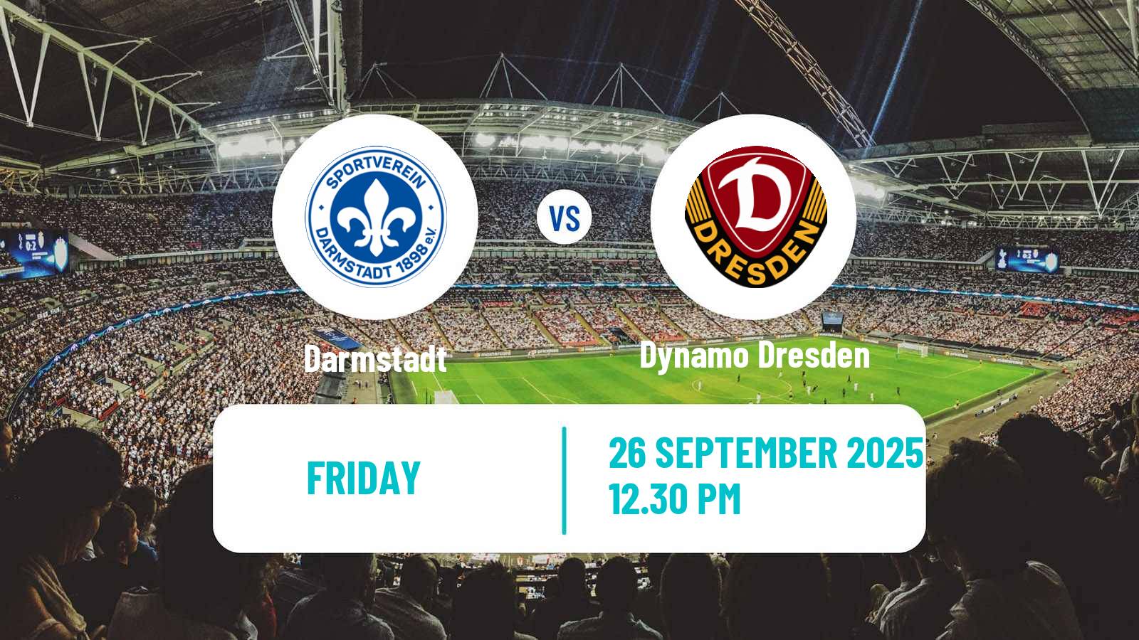 Soccer German 2 Bundesliga Darmstadt - Dynamo Dresden