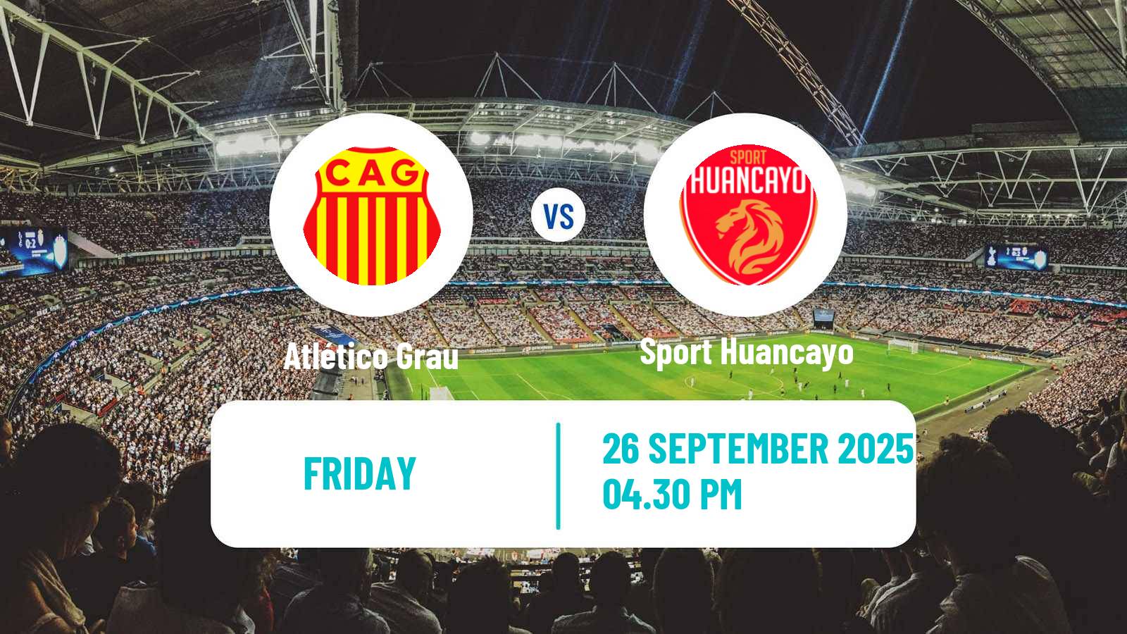 Soccer Peruvian Liga 1 Atlético Grau - Sport Huancayo