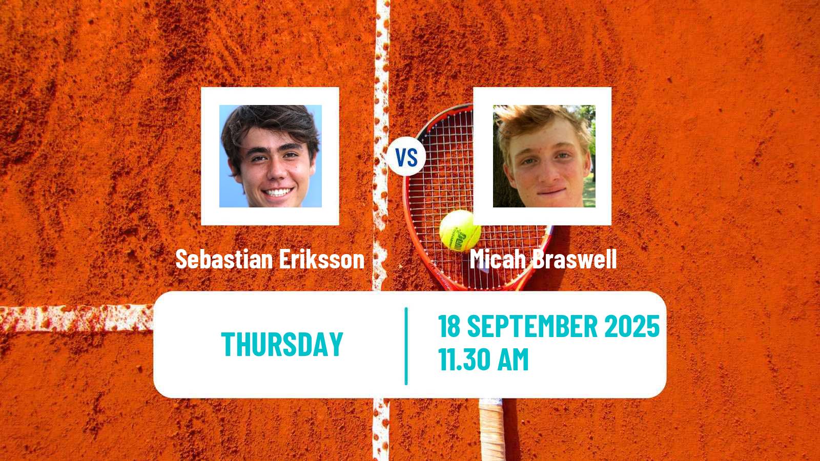 Tennis ITF M15 Fayetteville Ar Men Sebastian Eriksson - Micah Braswell