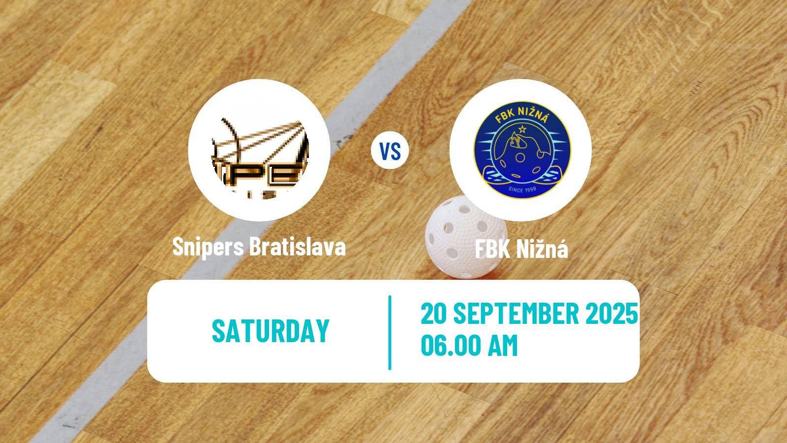 Floorball Slovak Extraliga Floorball Snipers Bratislava - Nižná