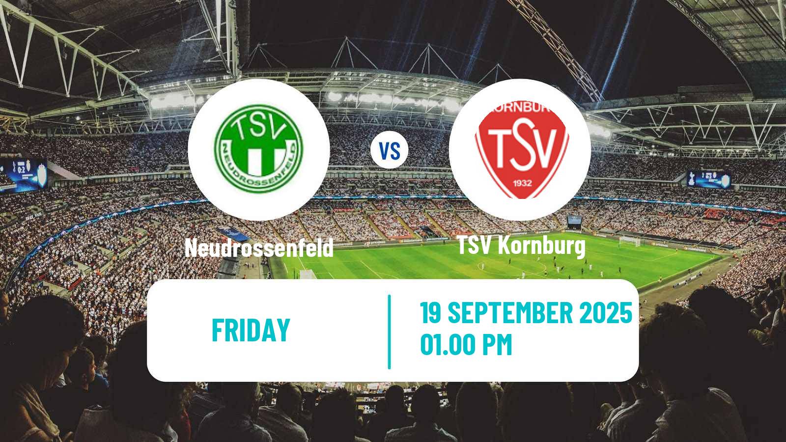 Soccer German Oberliga Bayern Nord Neudrossenfeld - Kornburg