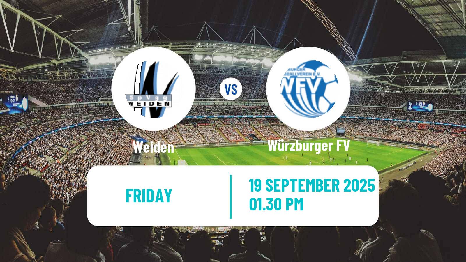 Soccer German Oberliga Bayern Nord Weiden - Würzburger FV