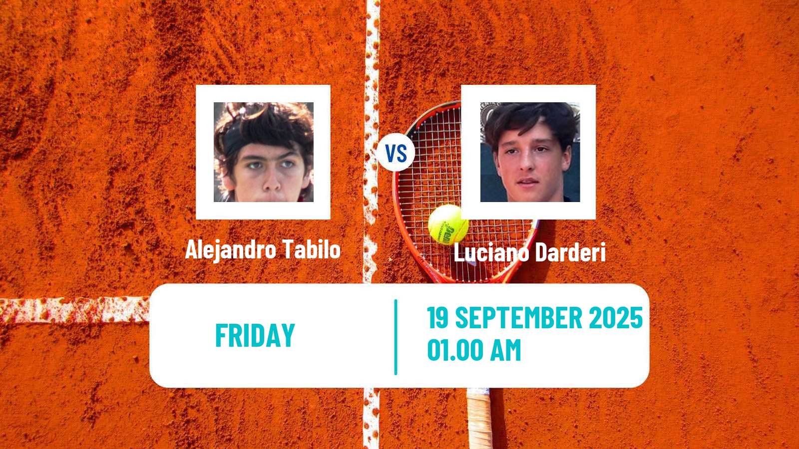 Tennis ATP Chengdu Alejandro Tabilo - Luciano Darderi