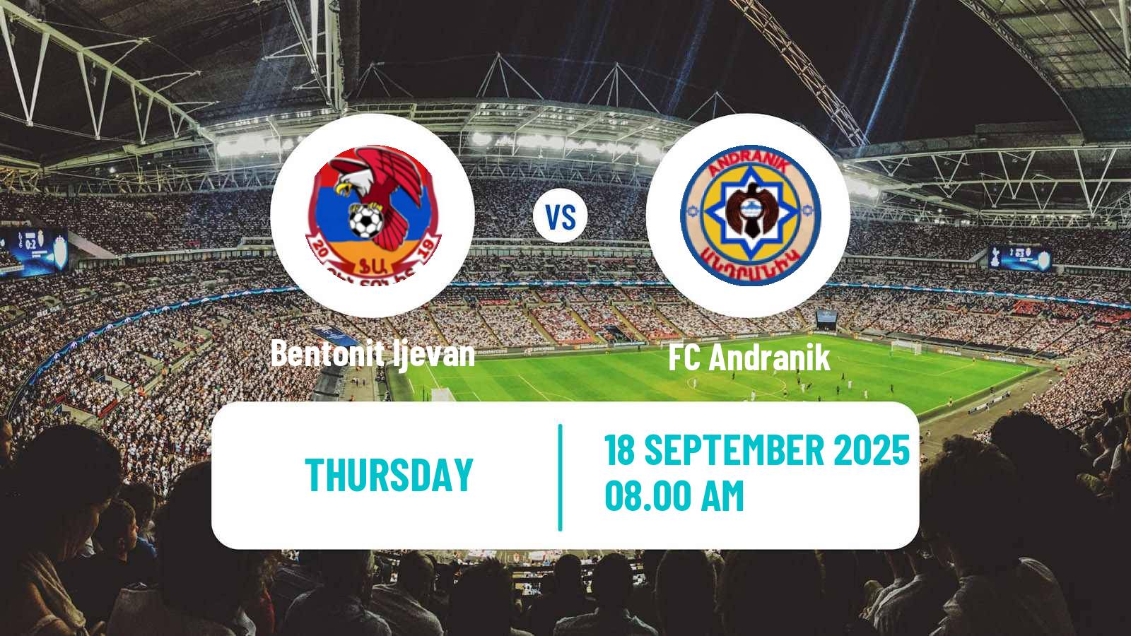 Soccer Armenian Cup Bentonit Ijevan - Andranik
