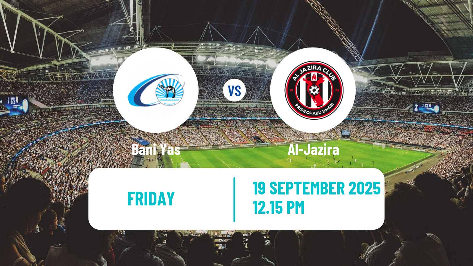 Soccer UAE Football League Bani Yas - Al-Jazira