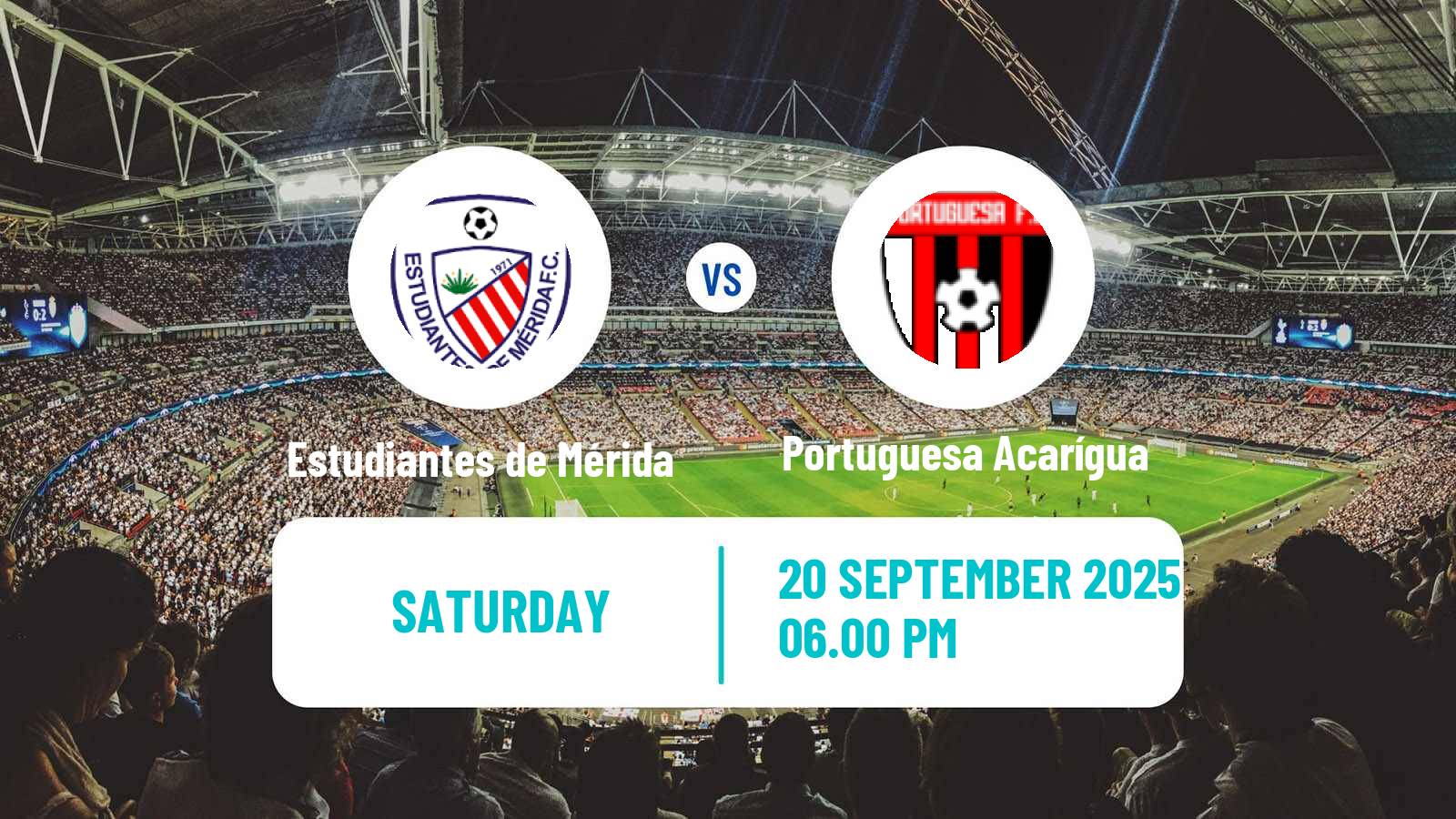 Soccer Venezuelan Primera Division Estudiantes de Mérida - Portuguesa Acarígua