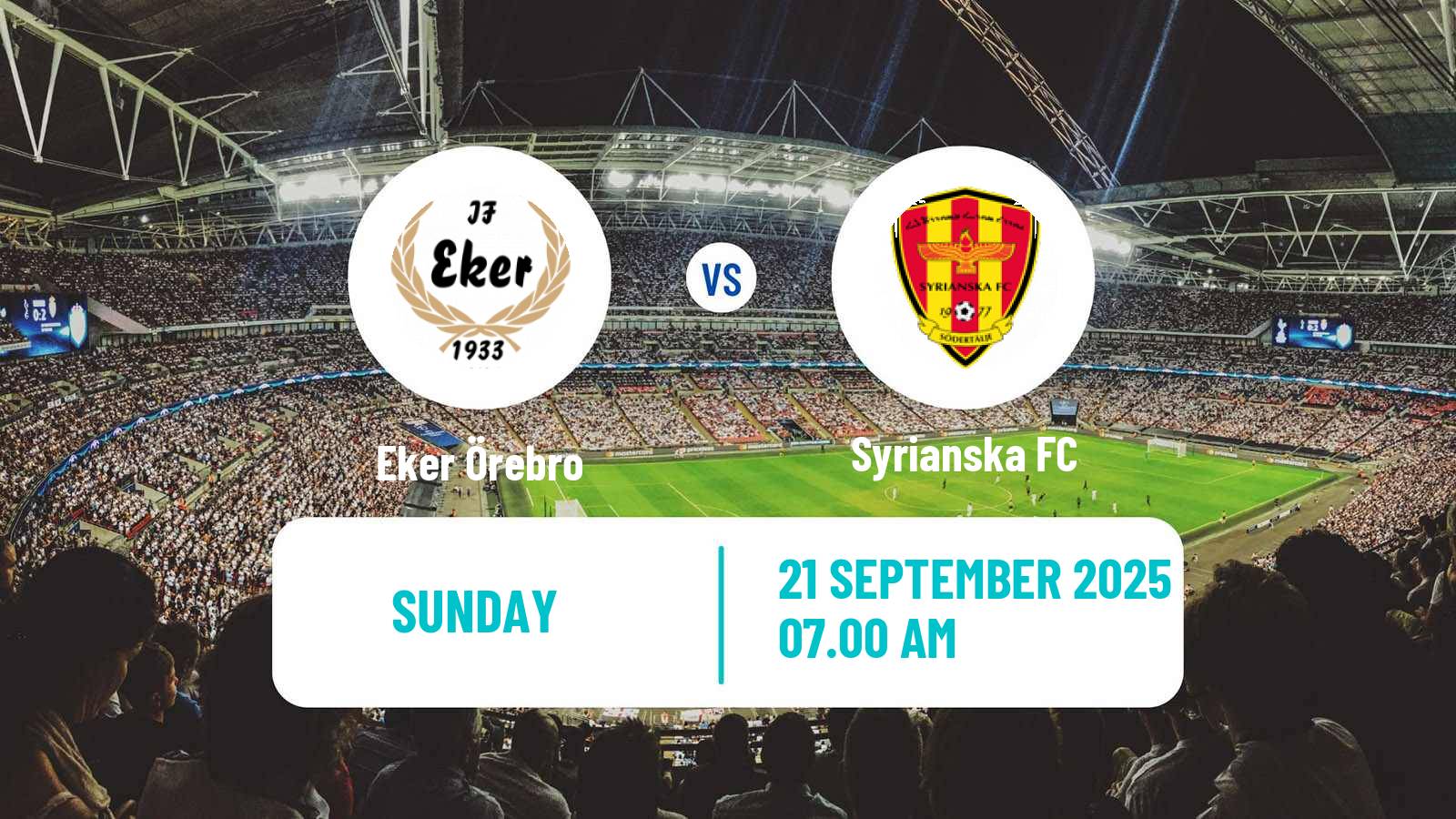 Soccer Swedish Division 2 - Södra Svealand Eker Örebro - Syrianska