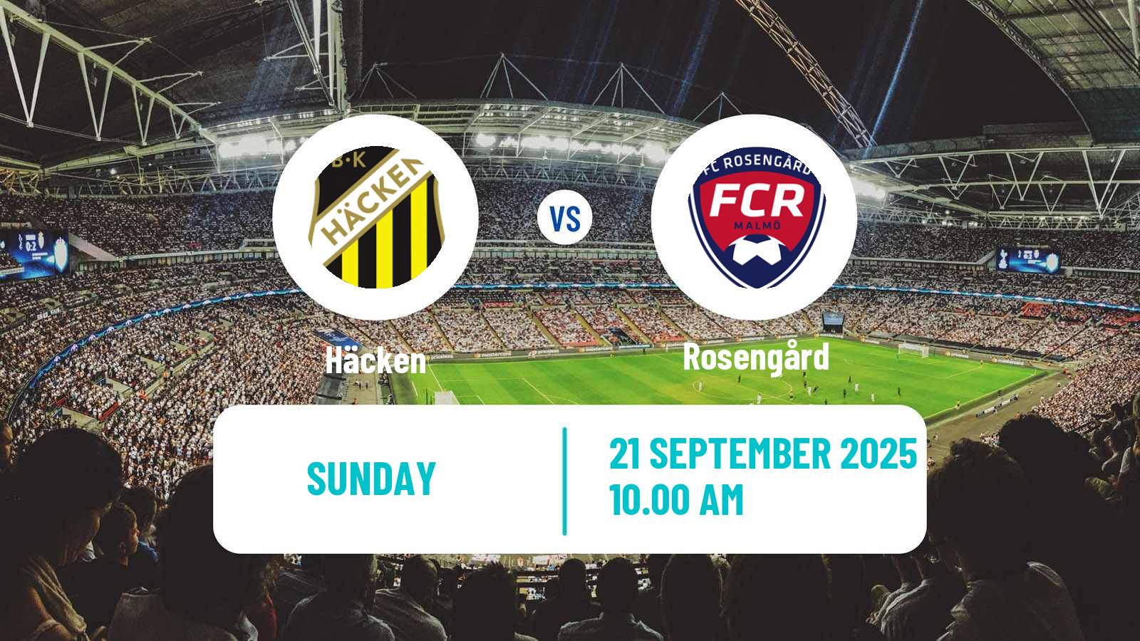 Soccer Swedish Allsvenskan Women Häcken - Rosengård