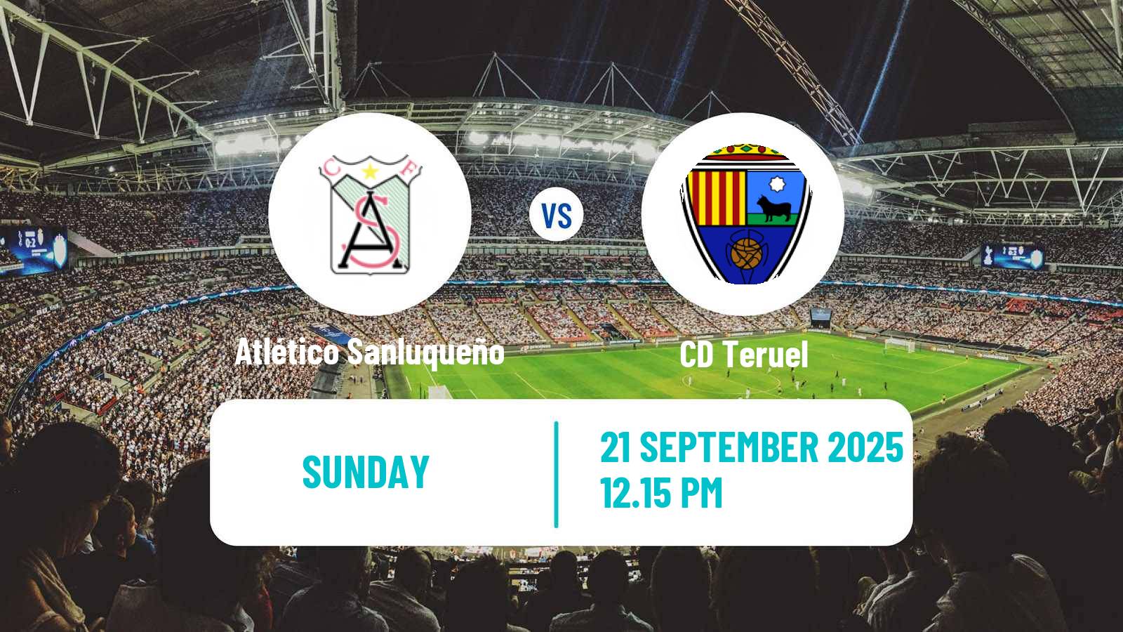 Soccer Spanish Primera RFEF Group 2 Atlético Sanluqueño - Teruel