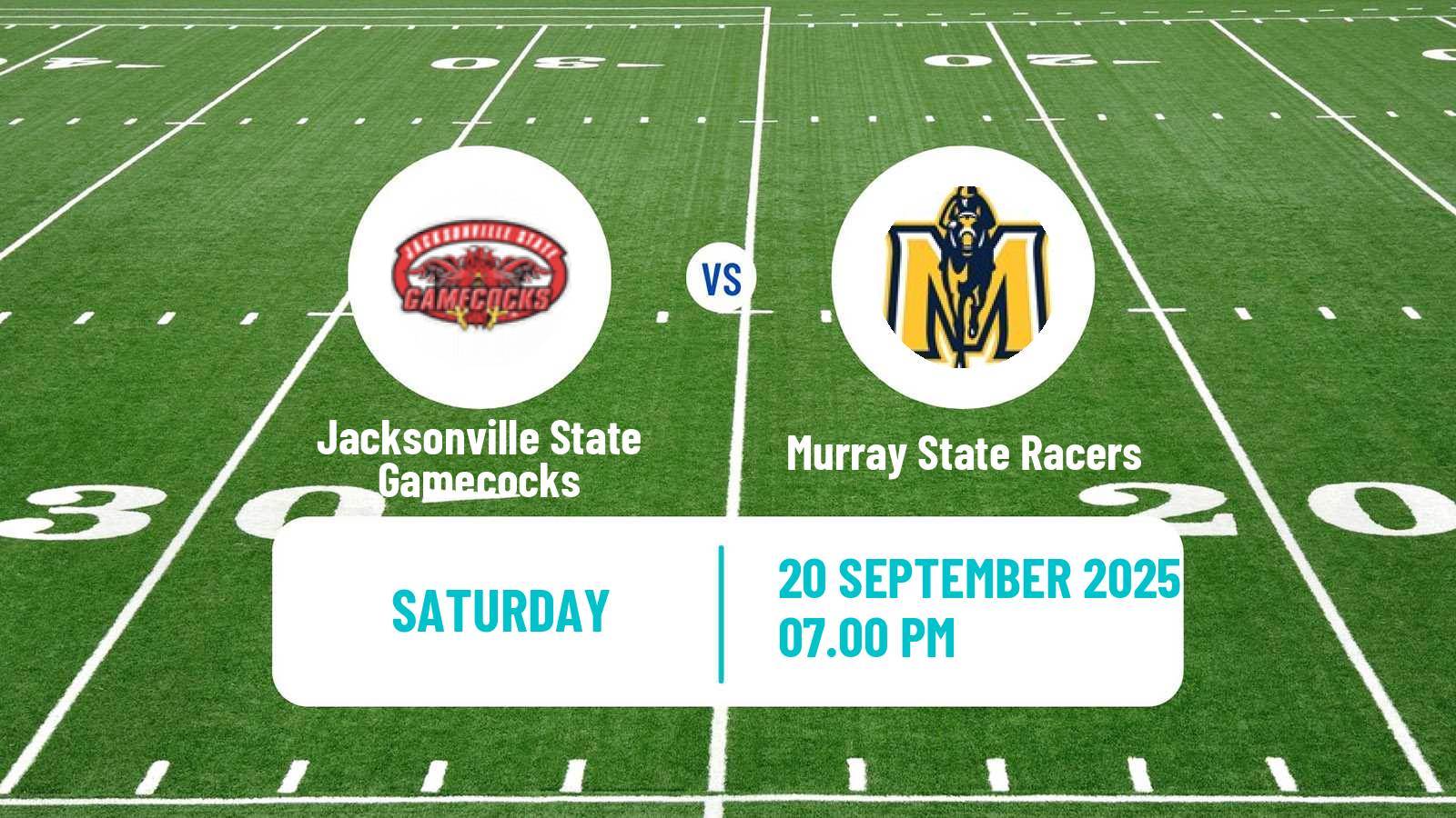 American football NCAA College Football Jacksonville State Gamecocks - Murray State Racers