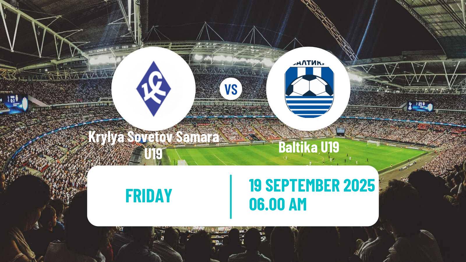 Soccer Russian Youth League Krylya Sovetov Samara U19 - Baltika U19