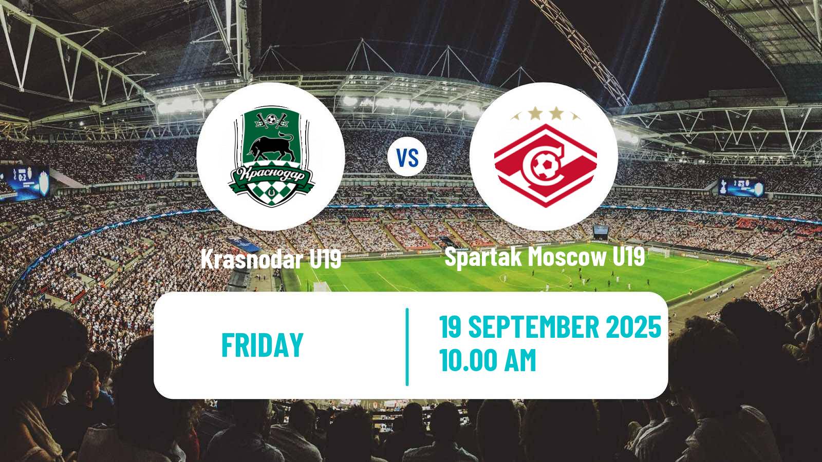 Soccer Russian Youth League Krasnodar U19 - Spartak Moscow U19