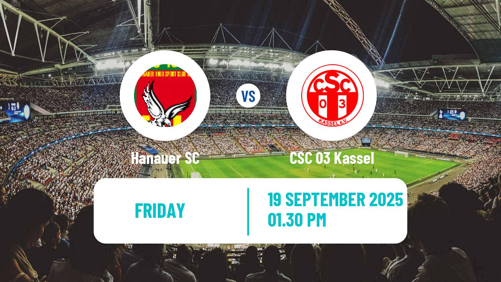 Soccer German Oberliga Hessen Hanauer - CSC 03 Kassel