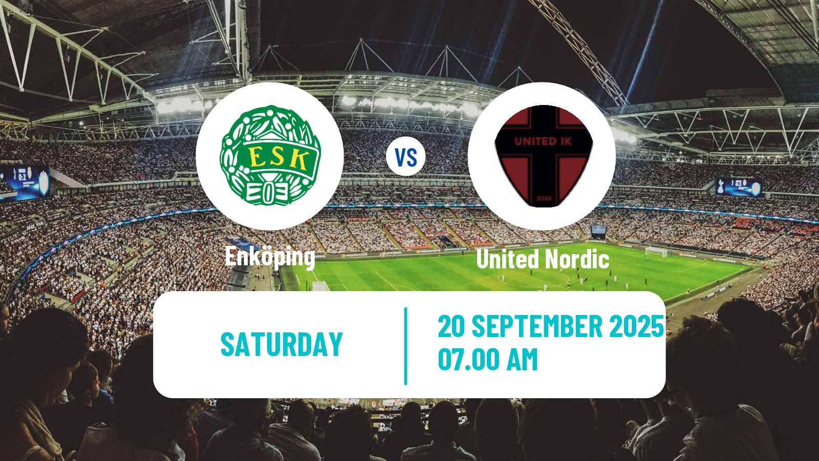 Soccer Swedish Division 1 Norra Enköping - United Nordic