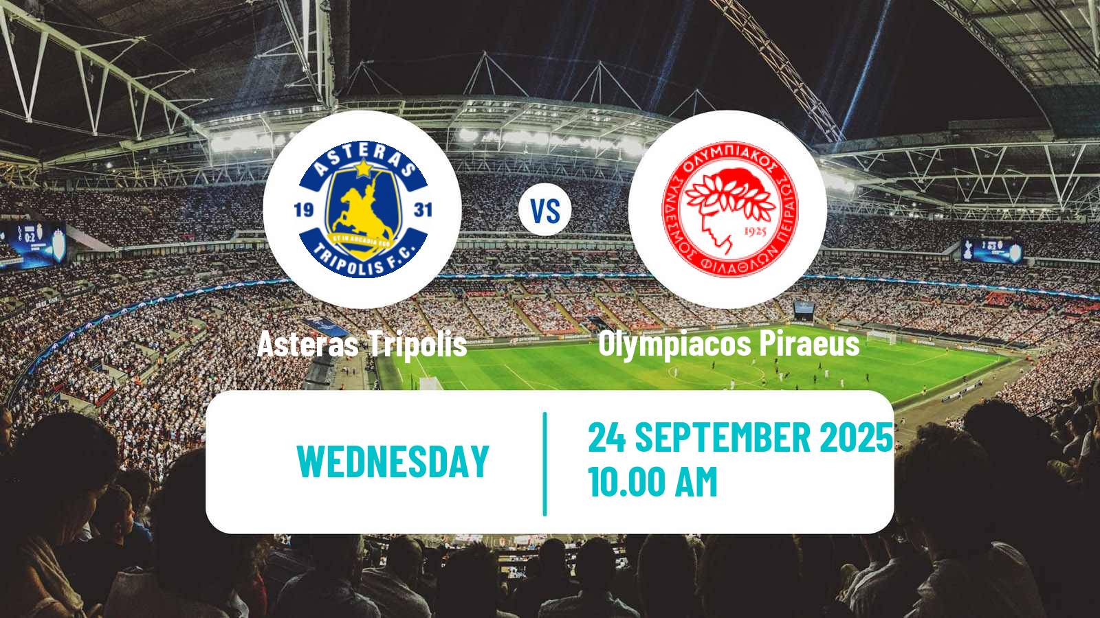 Soccer Greek Cup Asteras Tripolis - Olympiacos Piraeus