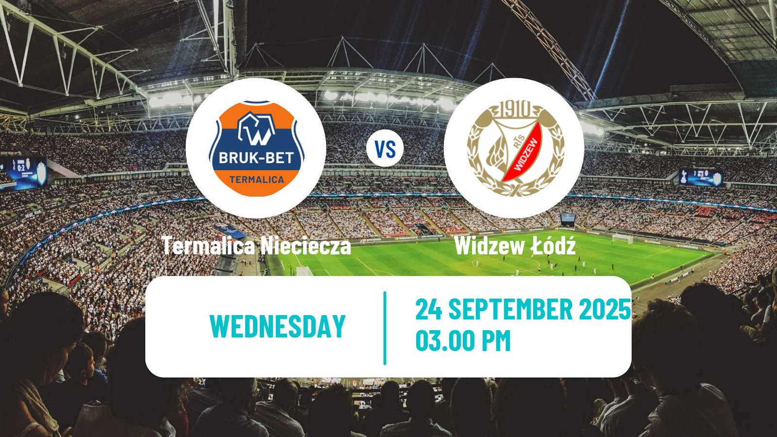 Soccer Polish Cup Termalica Nieciecza - Widzew Łódź