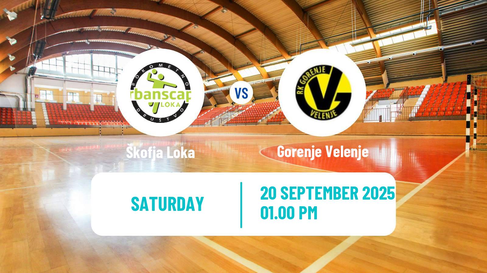Handball Slovenian 1 NLB Liga Handball Škofja Loka - Gorenje Velenje