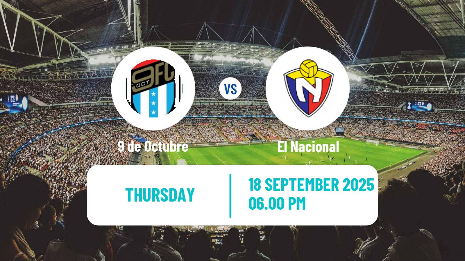 Soccer Ecuadorian Copa 9 de Octubre - El Nacional