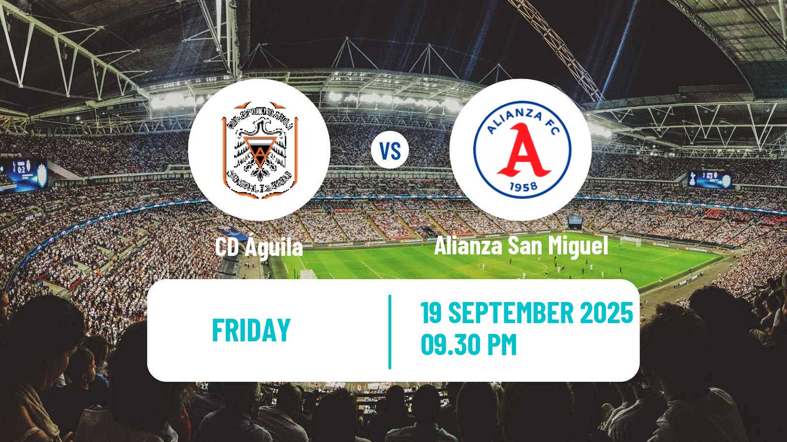 Soccer El Salvador Primera Division Águila - Alianza San Miguel