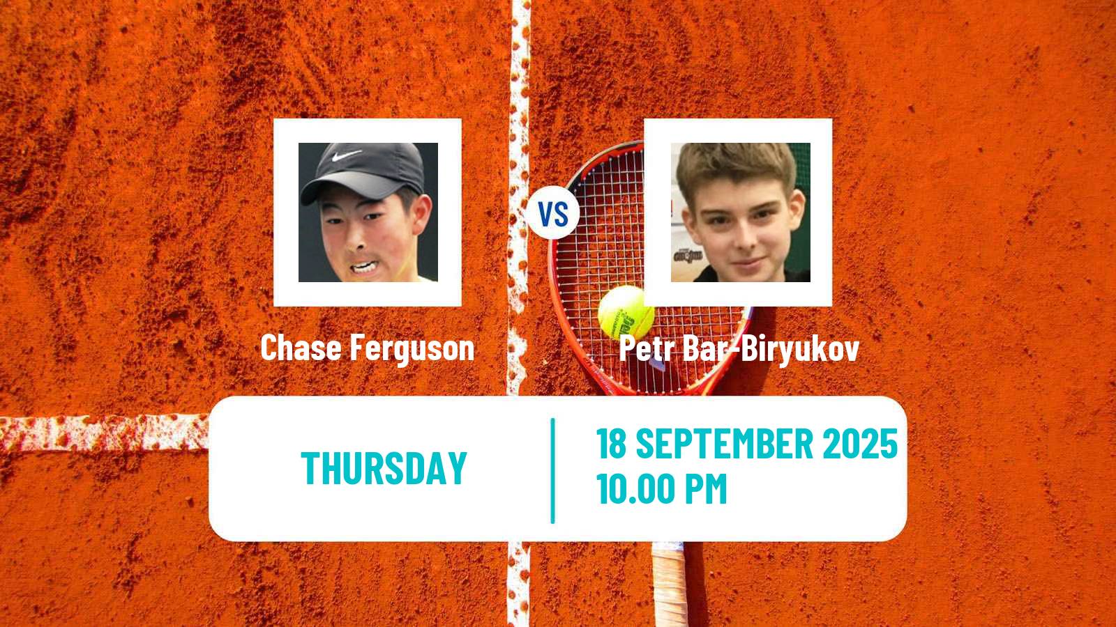 Tennis ITF M25 Guiyang Men Chase Ferguson - Petr Bar-Biryukov