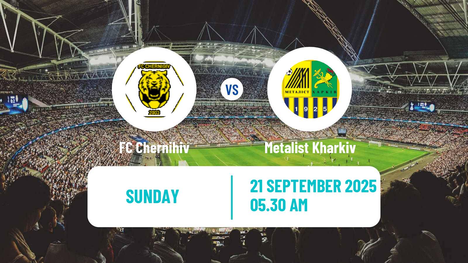 Soccer Ukrainian Persha Liga Chernihiv - Metalist Kharkiv