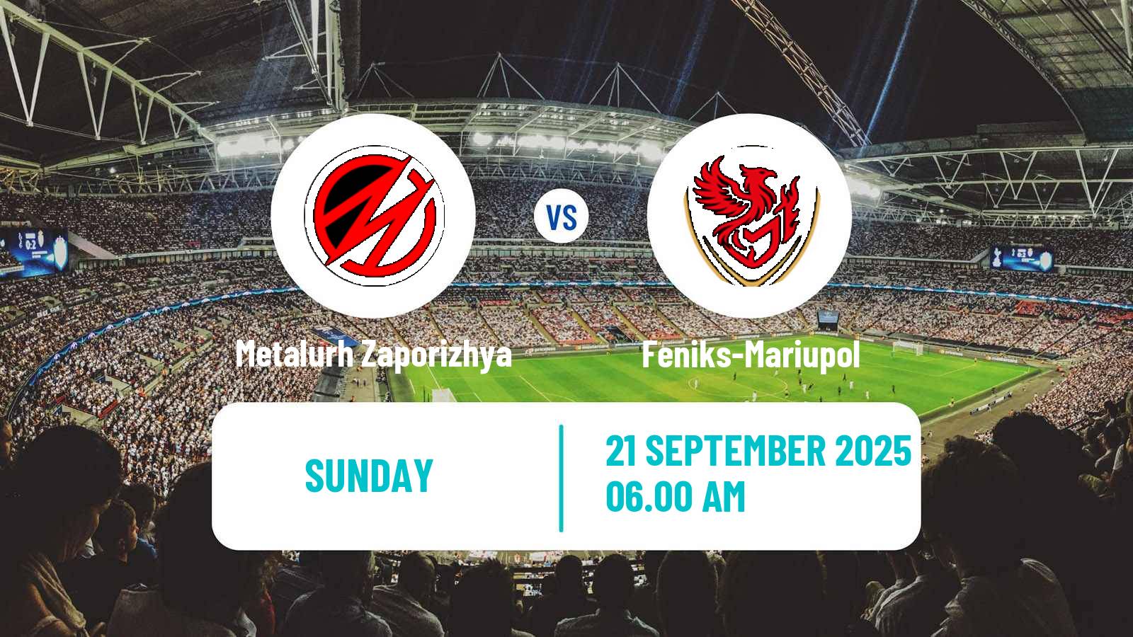 Soccer Ukrainian Persha Liga Metalurh Zaporizhya - Feniks-Mariupol
