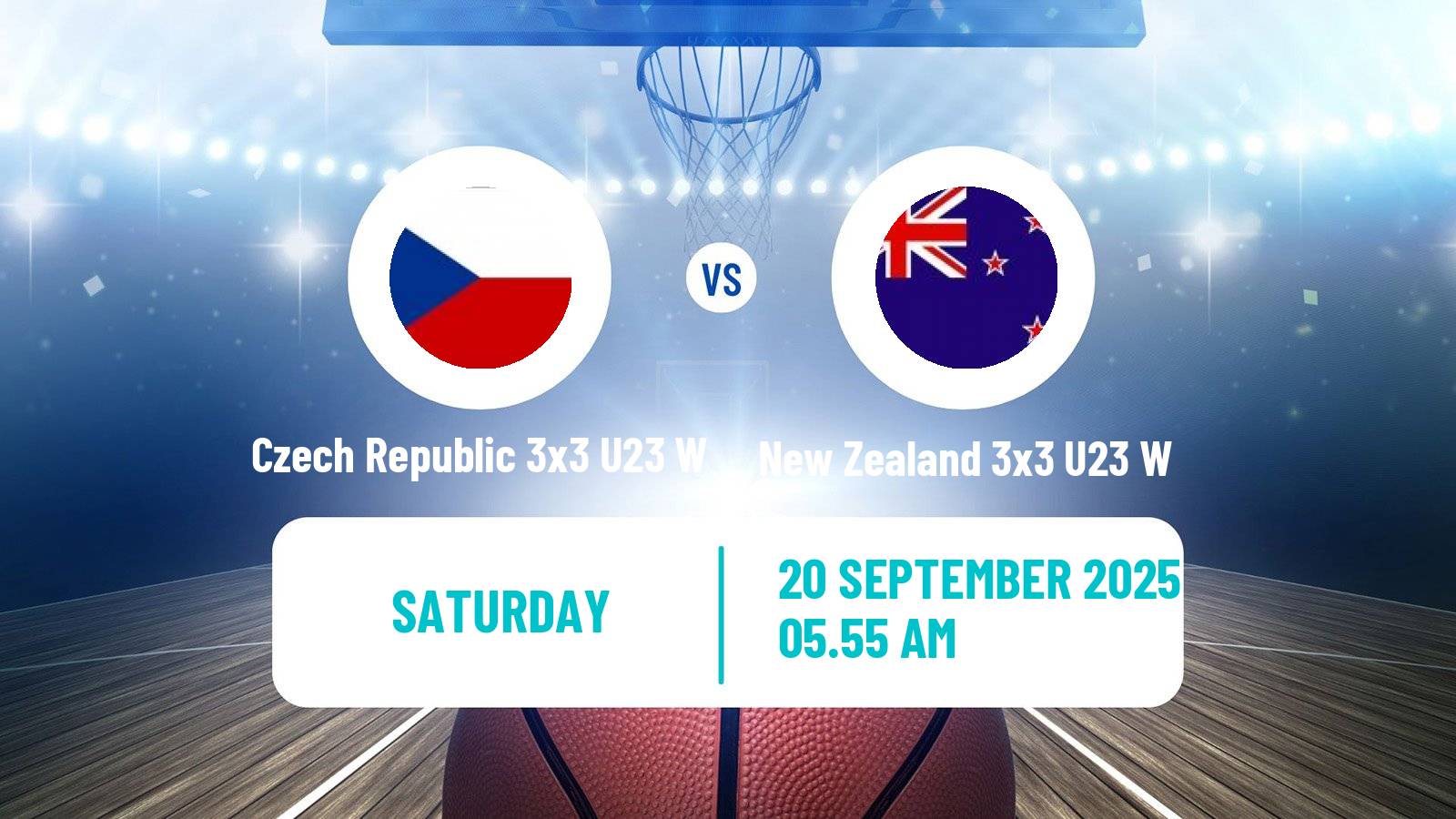 Basketball World Cup Basketball 3x3 U23 Women Czech Republic 3x3 U23 W - New Zealand 3x3 U23 W